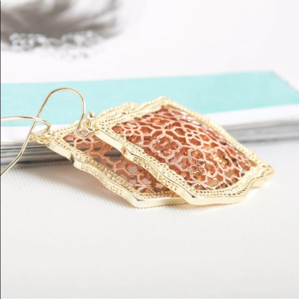 Kendra Scott Kirsten Filigree Dangle Earrings NEW - Picture 5 of 7